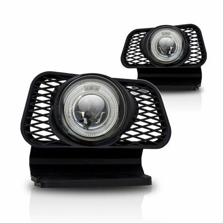 WINJET Halo Projectorfog Lights - Clear CFWJ-0057-C